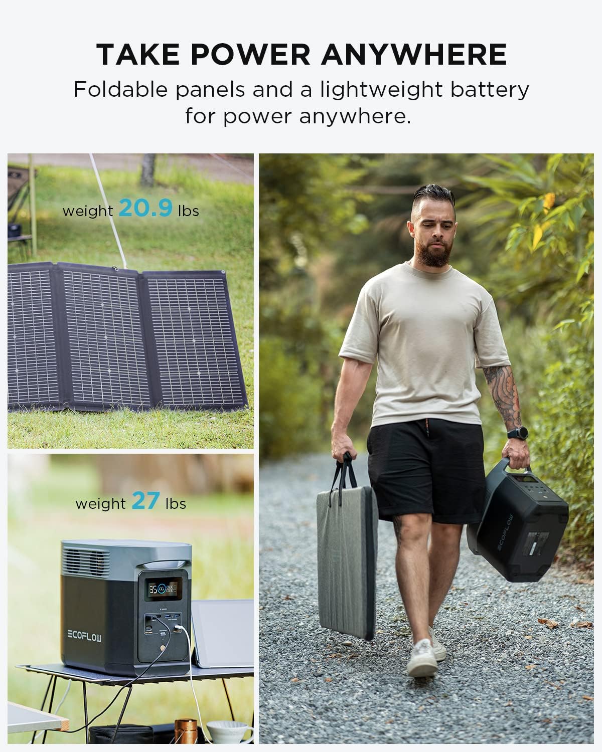 EF ECOFLOW Solar Generator DELTA2 with 220W Solar Panel, LFP(LiFePO4 ...